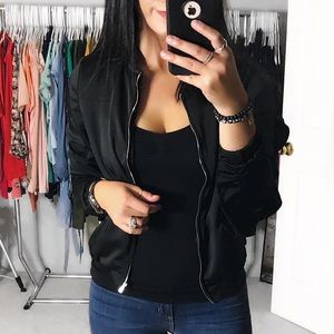Black Jacket with Ruffle Sleeves